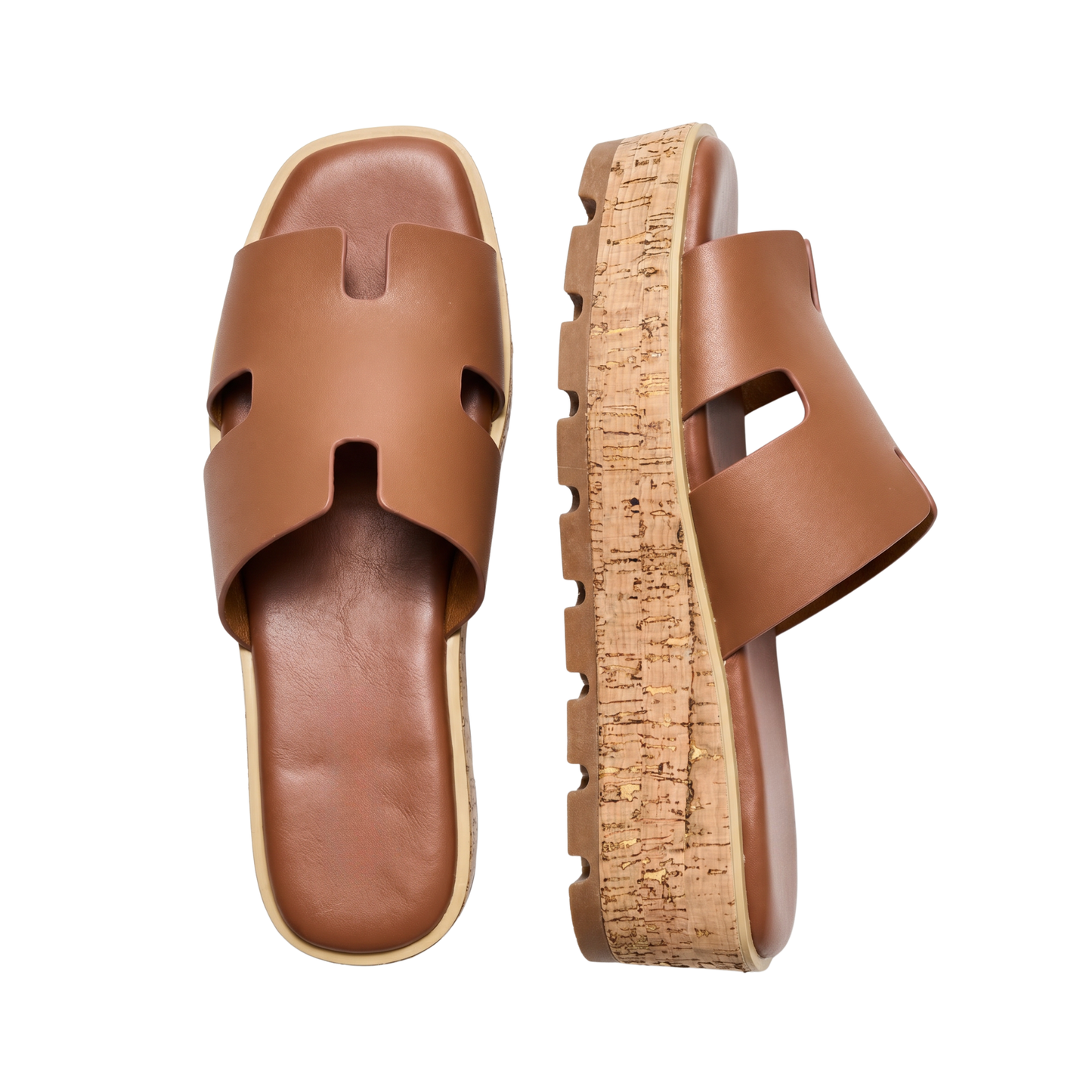 Genuine Leather Corkwedge