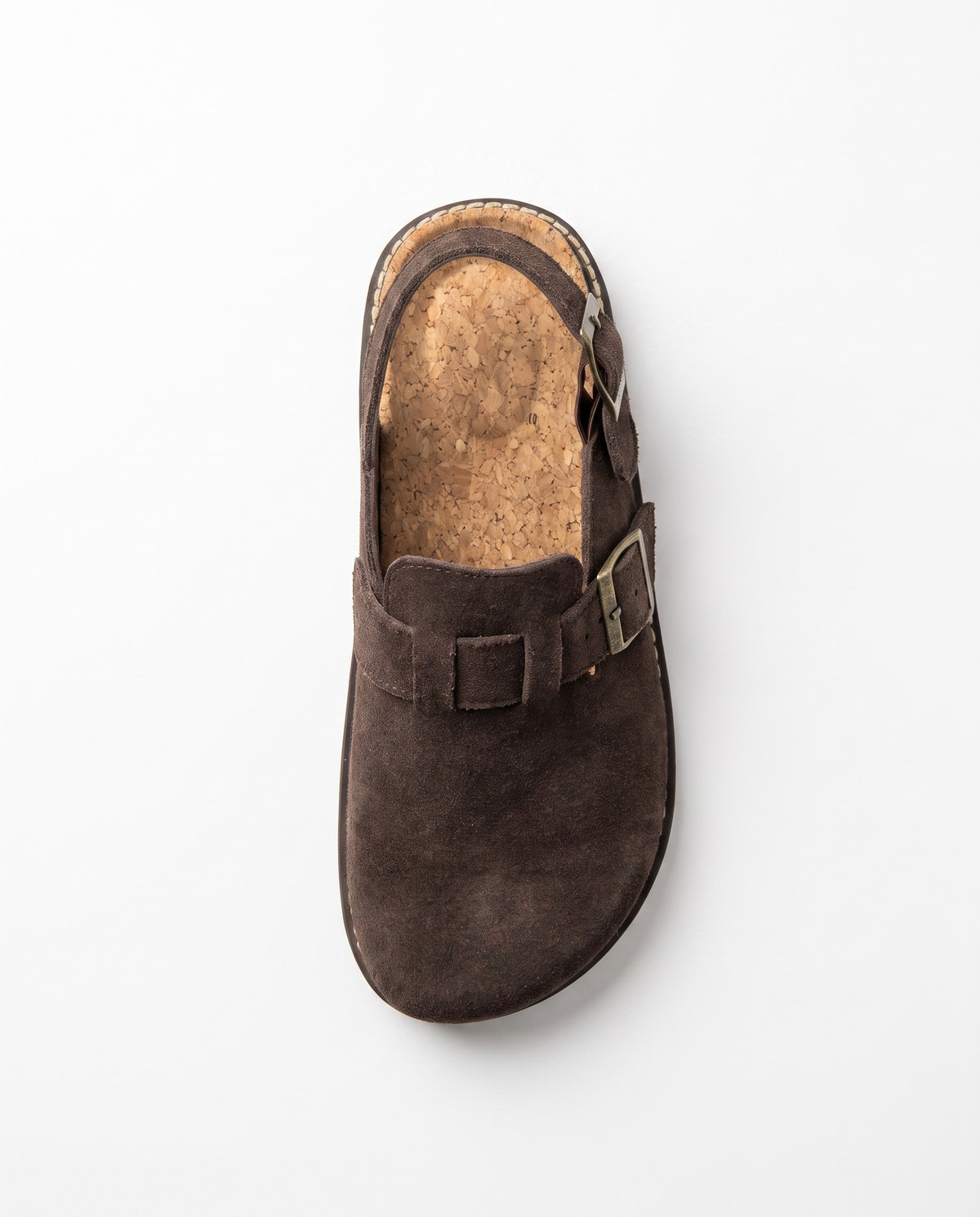 Buckled Suede Clogs